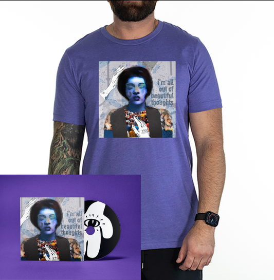 'I'm all out of Beautiful Thoughts' Signed CD & Album Art T-Shirt